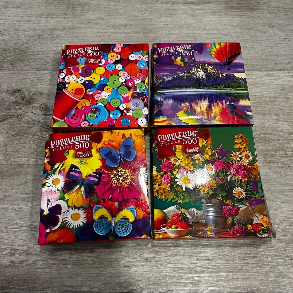 Puzzlebug Deluxe 500 Piece Puzzles Set